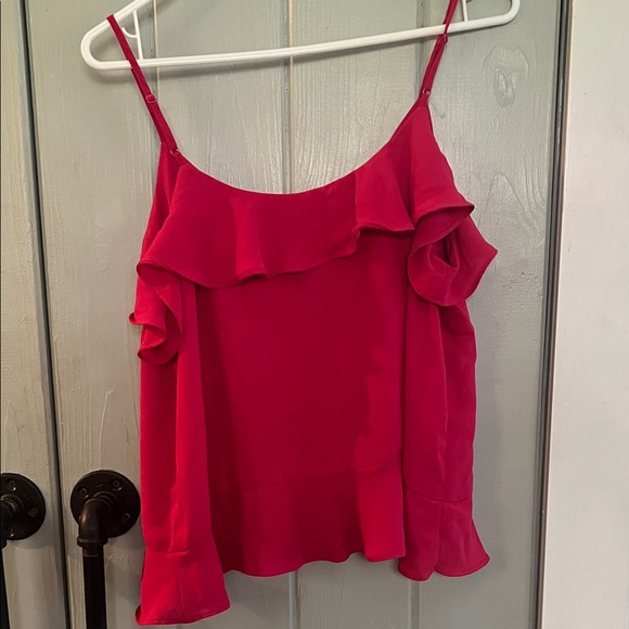 Express Hot Pink Ruffle Camisole - Picture 3 of 3